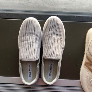 Lightly used brown gray shoes